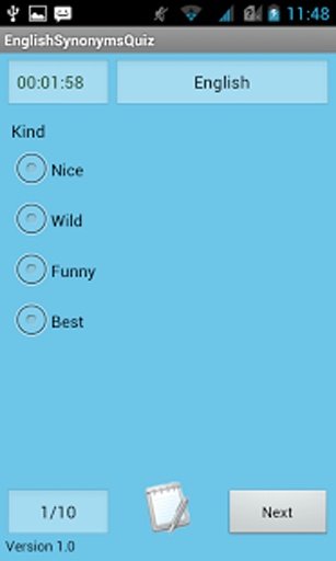 English Synonyms Quiz截图9