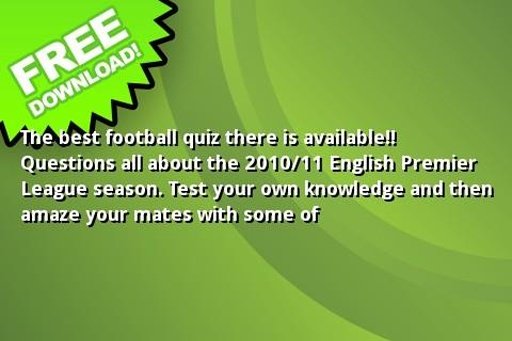 Premier League Football Quiz 1截图2