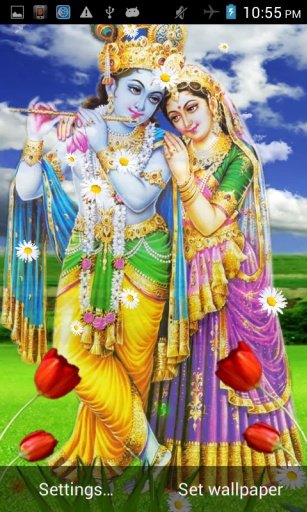 Lord Krishna Live Wallpaper截图3