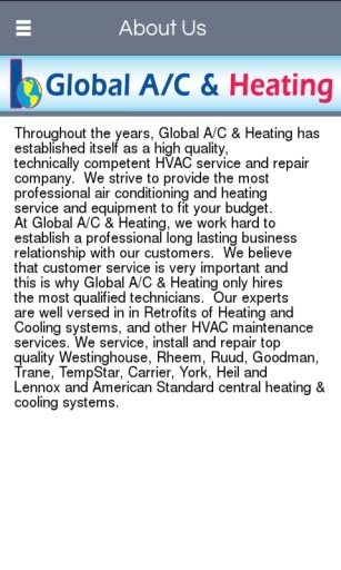 Global A/C &amp; Heating截图2