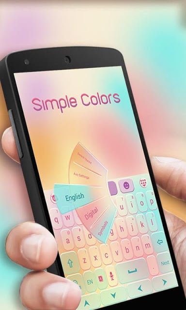 Simple Colors Keyboard Theme截图2