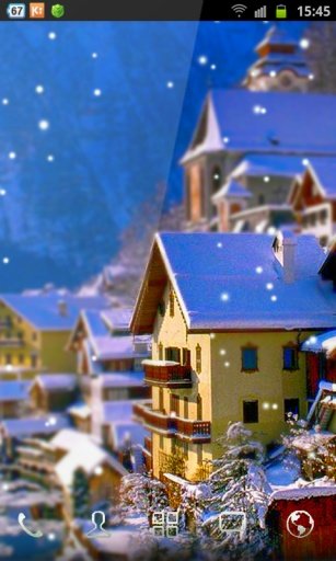 Snowflakes 3D Live Wallpaper截图3