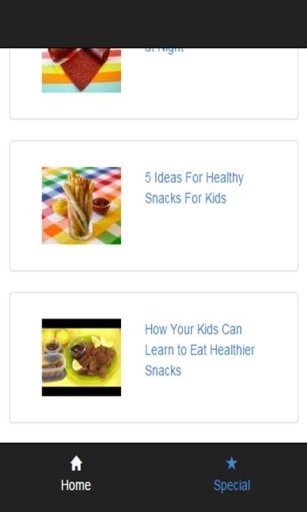 healthy snacks for kids截图1