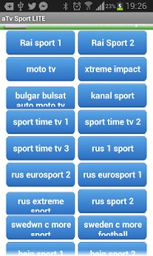 aTv tv Sport Streaming Lite截图1