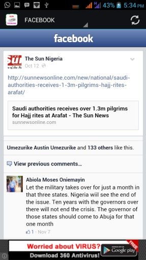 SUN and Tribune Nigeria Reader截图2