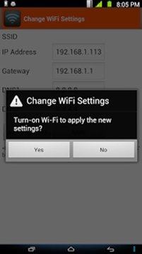 WiFi Settings (dns,ip,gateway)截图