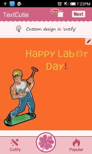 Labor Day Theme TextCutie截图4