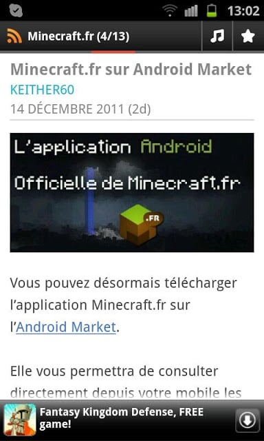 新闻Minecraft.fr截图2