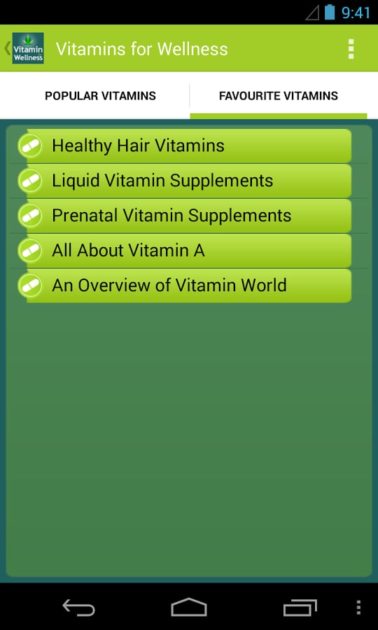 Vitamins for Wellness截图5
