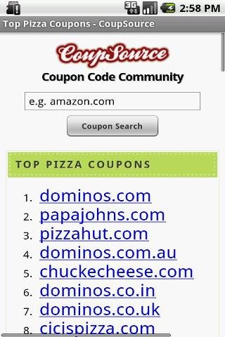 Pizza Coupons, Fast Food Deals截图6