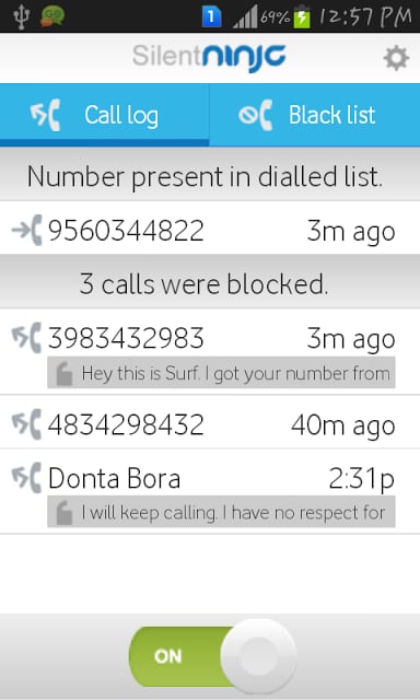 SilentNinja trial call block截图2