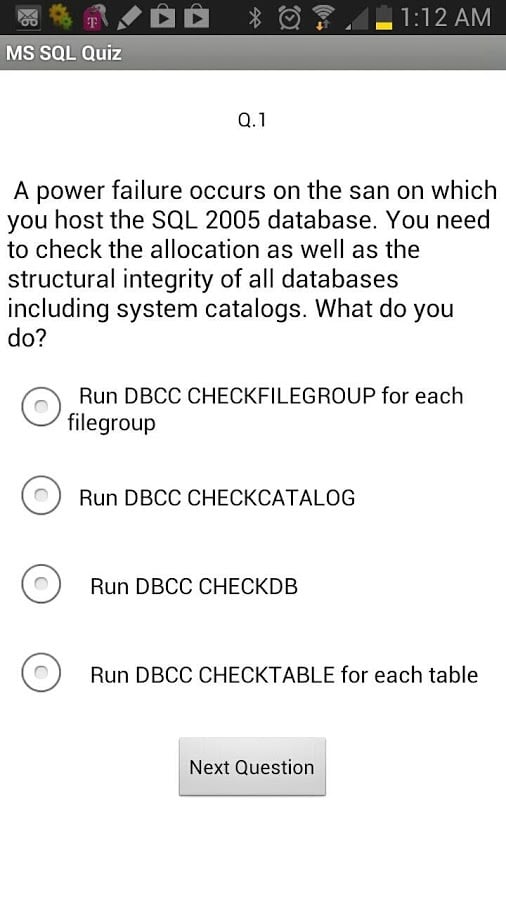 MS SQL Quiz截图1