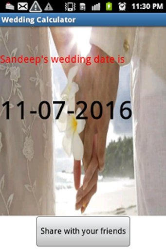 Wedding date Calculator截图4