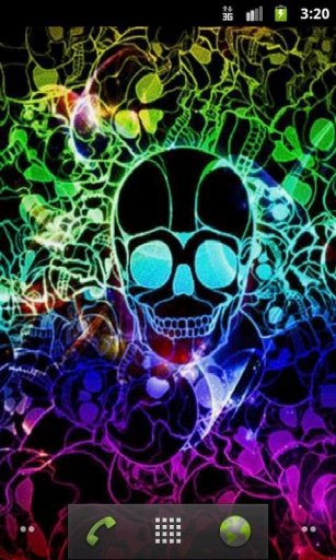 Colorful Skull Live Wallpaper截图4