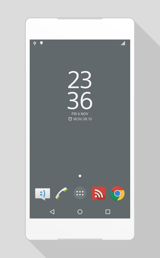 Marshmallow Light Blue-Xperia主题截图4