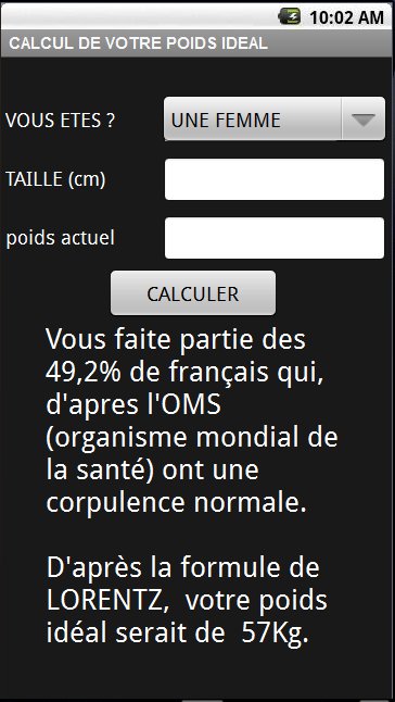 Mon poids id&eacute;al截图3