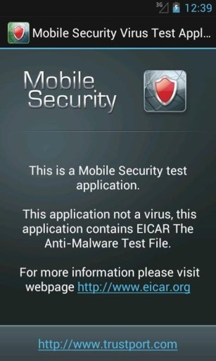 Mobile Security Virus Test截图2