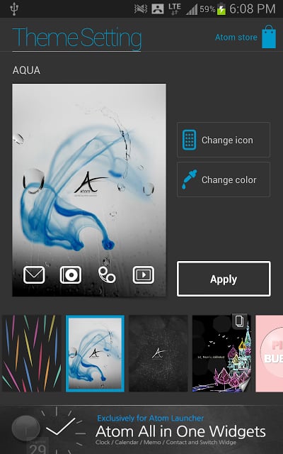 Aqua Atom [1.0 Offical theme]截图5