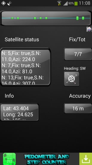 GPS Satellite test status截图1