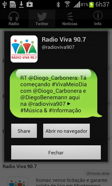 R&aacute;dio Viva 90.7截图3