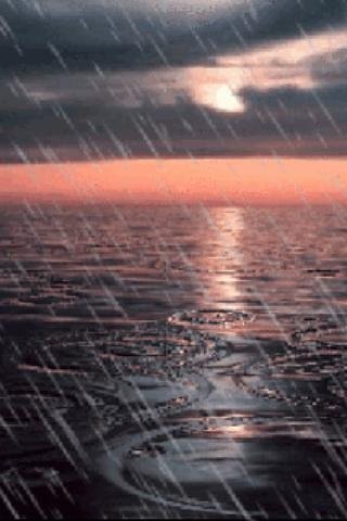 Sunset Sea Rain Live Wallpaper截图4
