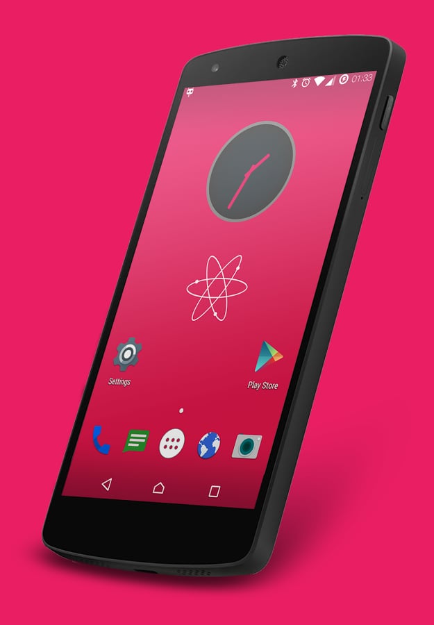 Nuclear Pink CM13 Theme截图1