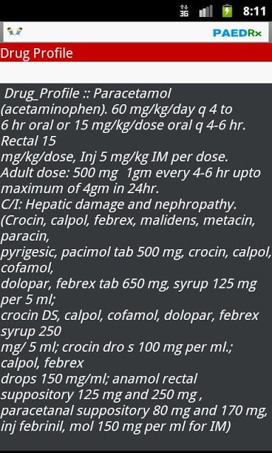 Kids Drug Dosage Calc - PaedRx截图4