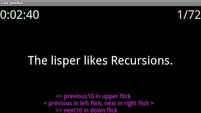 Lisp Joke Widget截图3