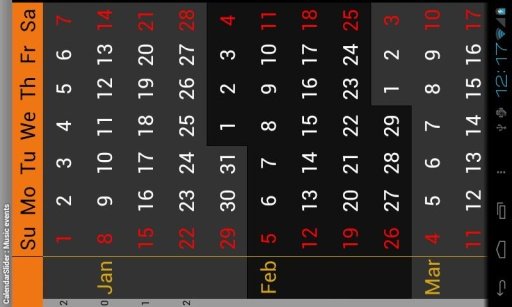 Calendar Slider截图1