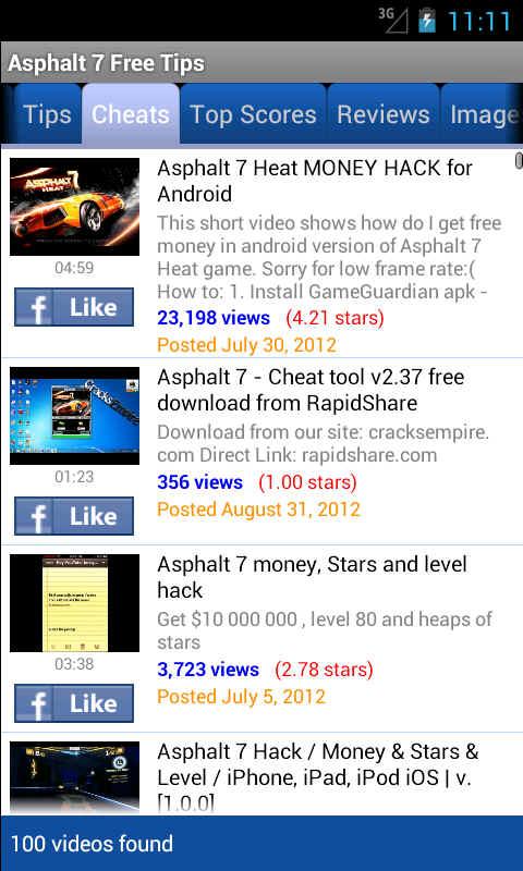 Asphalt 7 Free Tips截图1