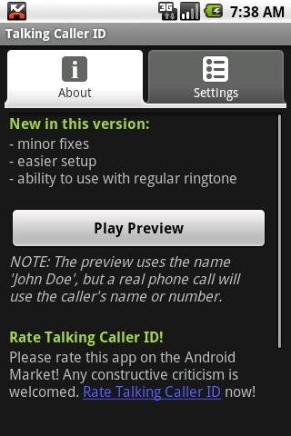 Talking Caller ID (free)截图4