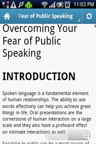 Fear of Public Speaking截图1
