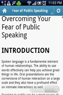 Fear of Public Speaking截图