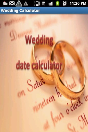 Wedding date Calculator截图1