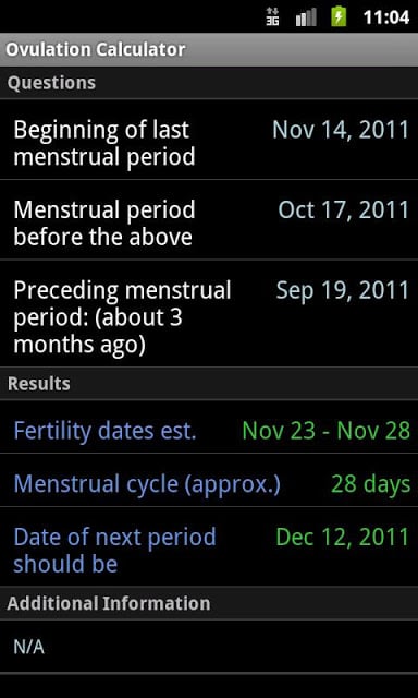 Ovulation Calculator截图4