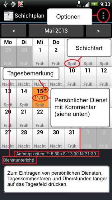 Schichtplan (Dienstplan)截图4