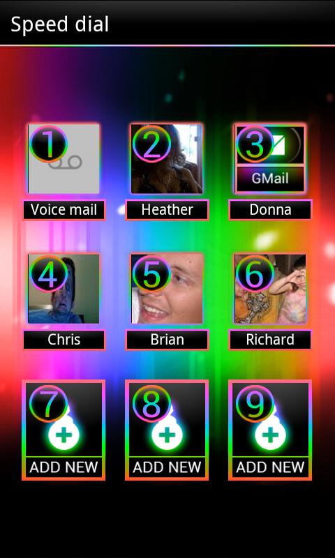 Rainbow ICS GO Contacts Themes截图5