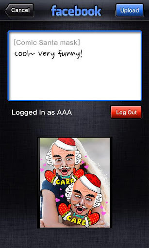 Comic Santa Mask Lite截图1