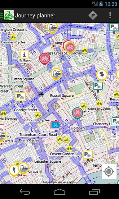 CycleStreets journey planner截图3