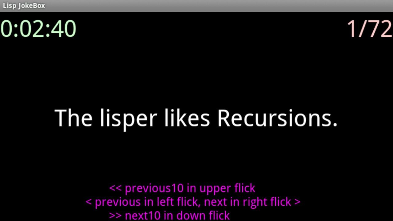 Lisp Joke Widget截图4