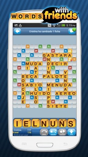 Words With Friends - espa&ntilde;ol截图7