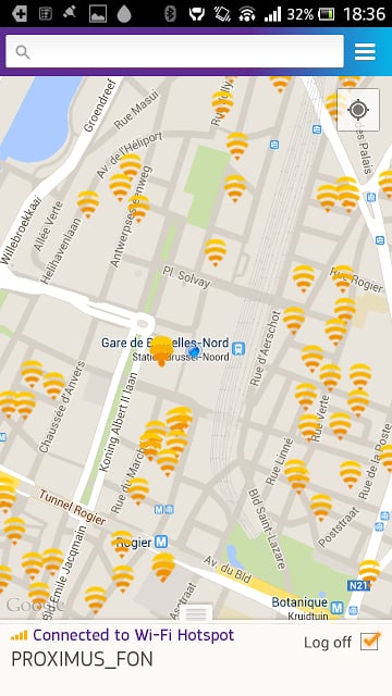 Proximus Wi-Fi Hotspots by Fon截图2