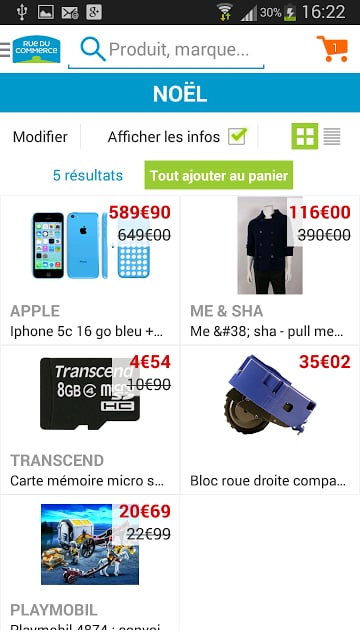 Rue du Commerce - Shopping App截图1