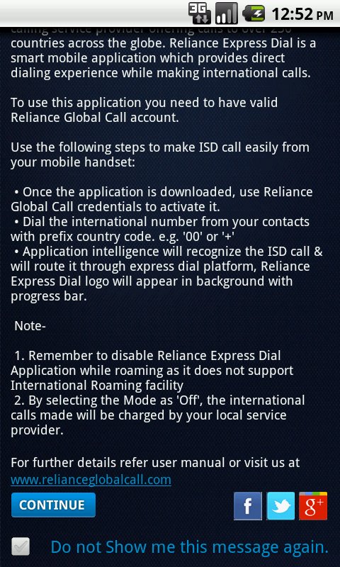 Reliance Express Dial截图9