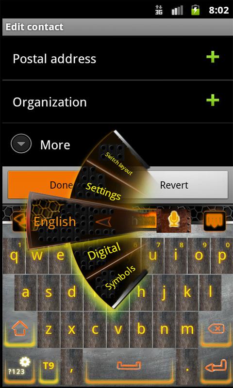 GO Keyboard Industrial theme截图6