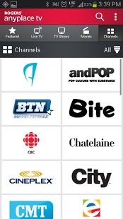 Rogers Anyplace TV截图8