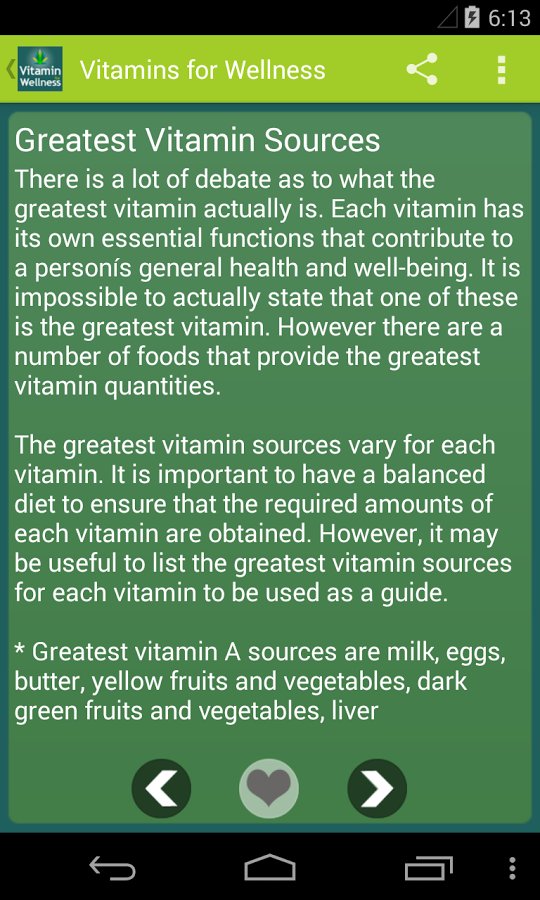 Vitamins for Wellness截图10