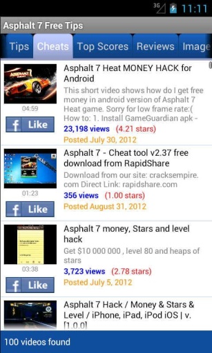 Asphalt 7 Free Tips截图3