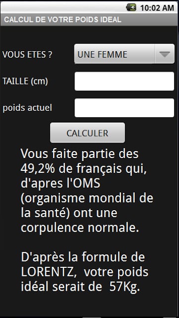 Mon poids id&eacute;al截图1