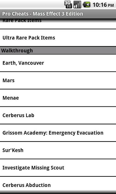 Pro Cheats - Mass Effect 3 Edn截图2